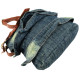 Женская сумка Fashion jeans bag темно-синяя