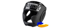 Боксерський шолом Phantom APEX Full Face Black (капа в подарунок)