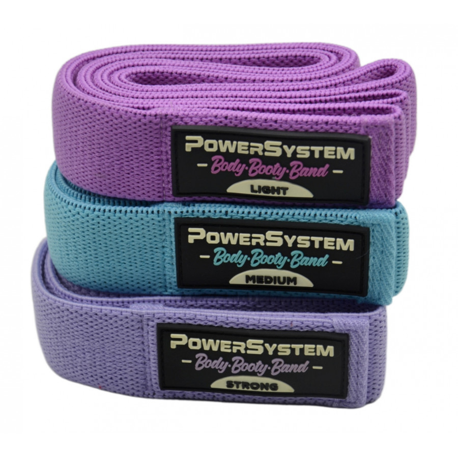Набір тканевих гумок Power System PS-4129 Booty Band Set Long 3шт.