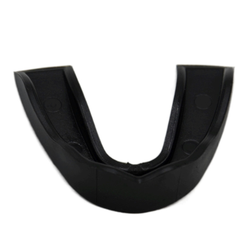 Капа боксерська PowerPlay 3317 SR, Доросла (вік 11+), Посадка: кип'ятіння+прикус, Термопластик, Чорний