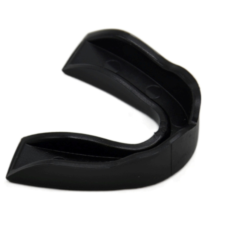 Капа боксерська PowerPlay 3317 SR, Доросла (вік 11+), Посадка: кип'ятіння+прикус, Термопластик, Чорний