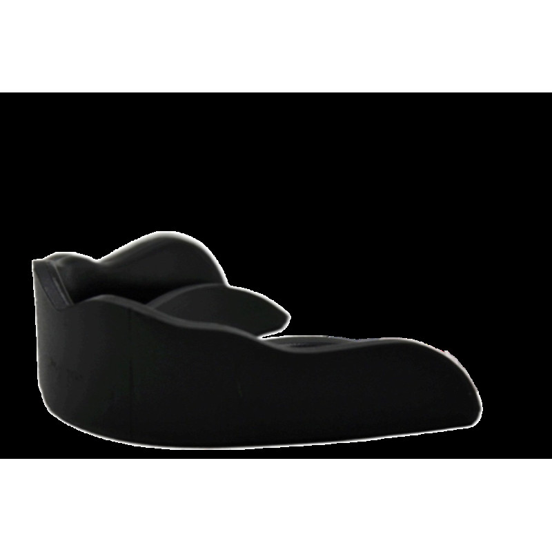 Капа боксерська PowerPlay 3317 SR, Доросла (вік 11+), Посадка: кип'ятіння+прикус, Термопластик, Чорний