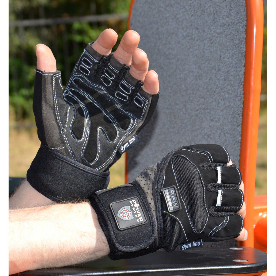 Рукавички для фітнесу Power System PS-2850 Raw Power Black/Grey XXL