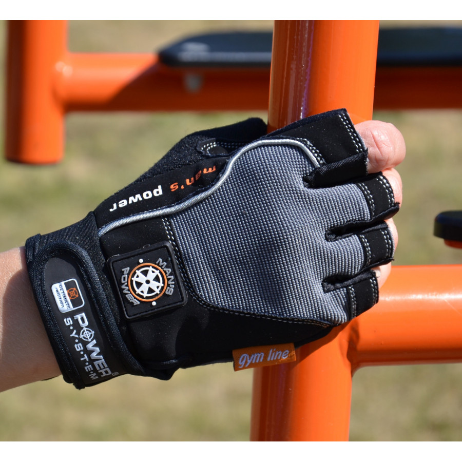 Рукавички для фітнесу Power System PS-2580 Man’s Power Black/Grey XXL