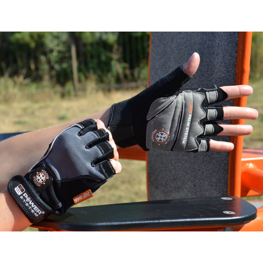 Рукавички для фітнесу Power System PS-2580 Man’s Power Black/Grey XXL