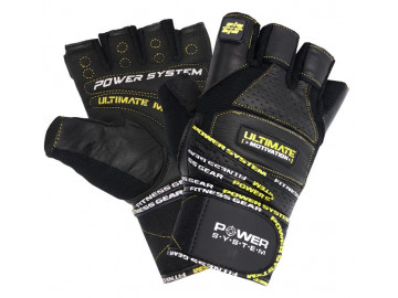 Рукавички для фітнесу Power System PS-2810 Ultimate Motivation Black/Yellow Line XL