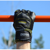 Рукавички для фітнесу Power System PS-2810 Ultimate Motivation Black/Yellow Line XL Рукавички для фітнесу Power System PS-2810 Ultimate Motivation Black/Yellow Line XL