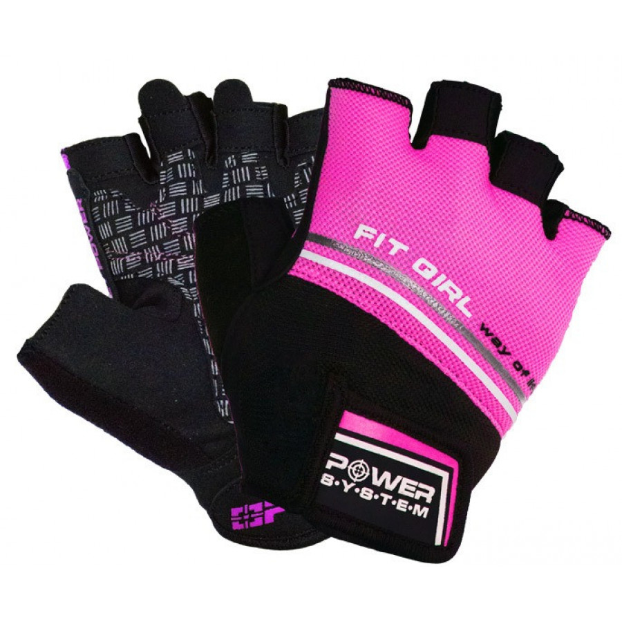 Рукавички для фітнесу Power System PS-2920 Fit Girl Evo Pink S