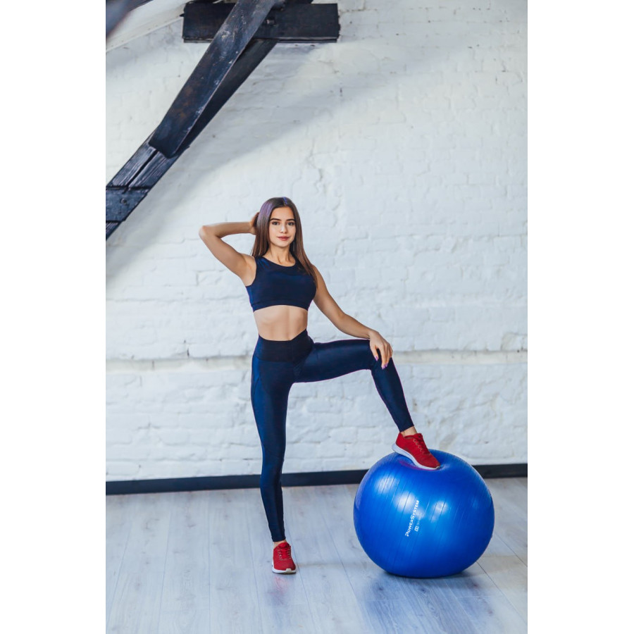 М'яч для фітнесу (фітбол) Power System PS-4018 Ø85 cm PRO Gymball Blue
