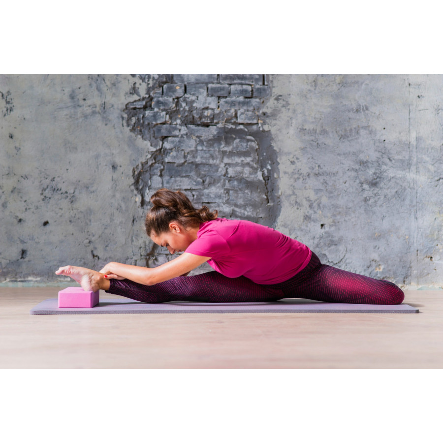 Блок для йоги 2 шт. (пара) PowerPlay 4006 Yoga Brick EVA Рожеві