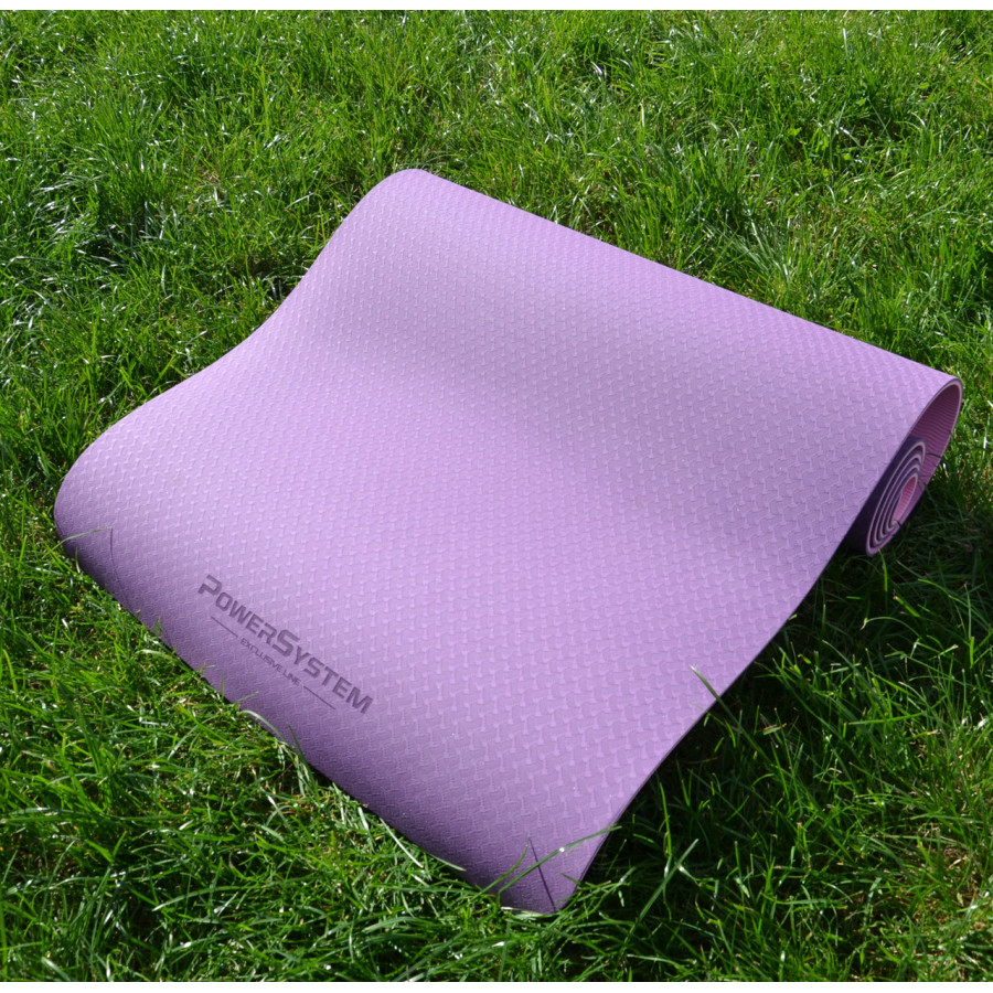 Килимок для йоги та фітнесу Power System PS-4060 TPE Yoga Mat Premium Purple (183х61х0.6)
