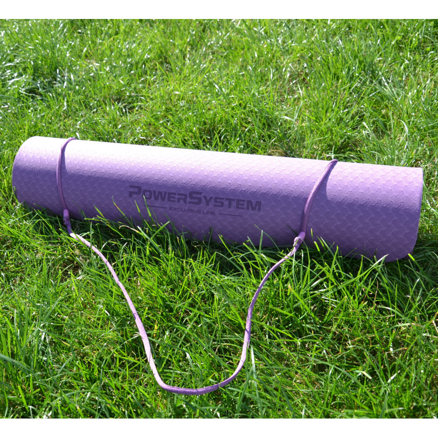 Килимок для йоги та фітнесу Power System PS-4060 TPE Yoga Mat Premium Purple (183х61х0.6)