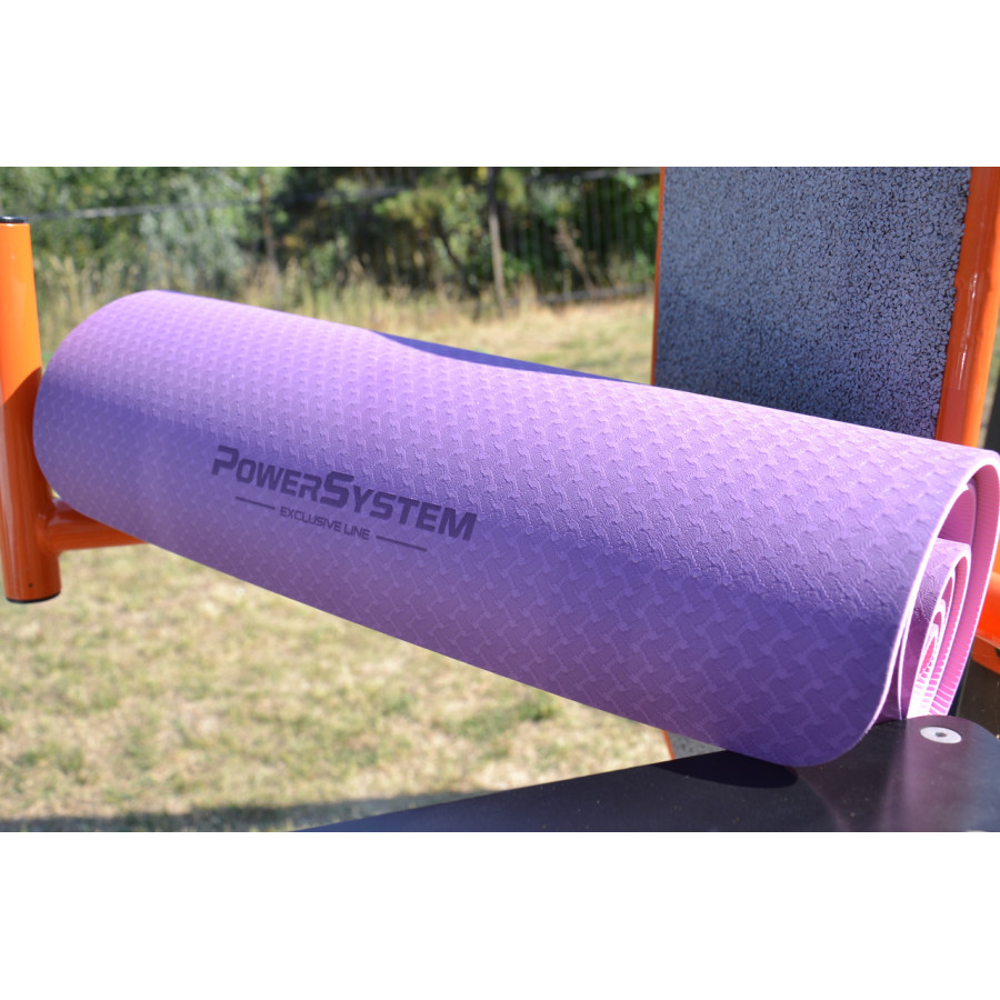 Килимок для йоги та фітнесу Power System PS-4060 TPE Yoga Mat Premium Purple (183х61х0.6)