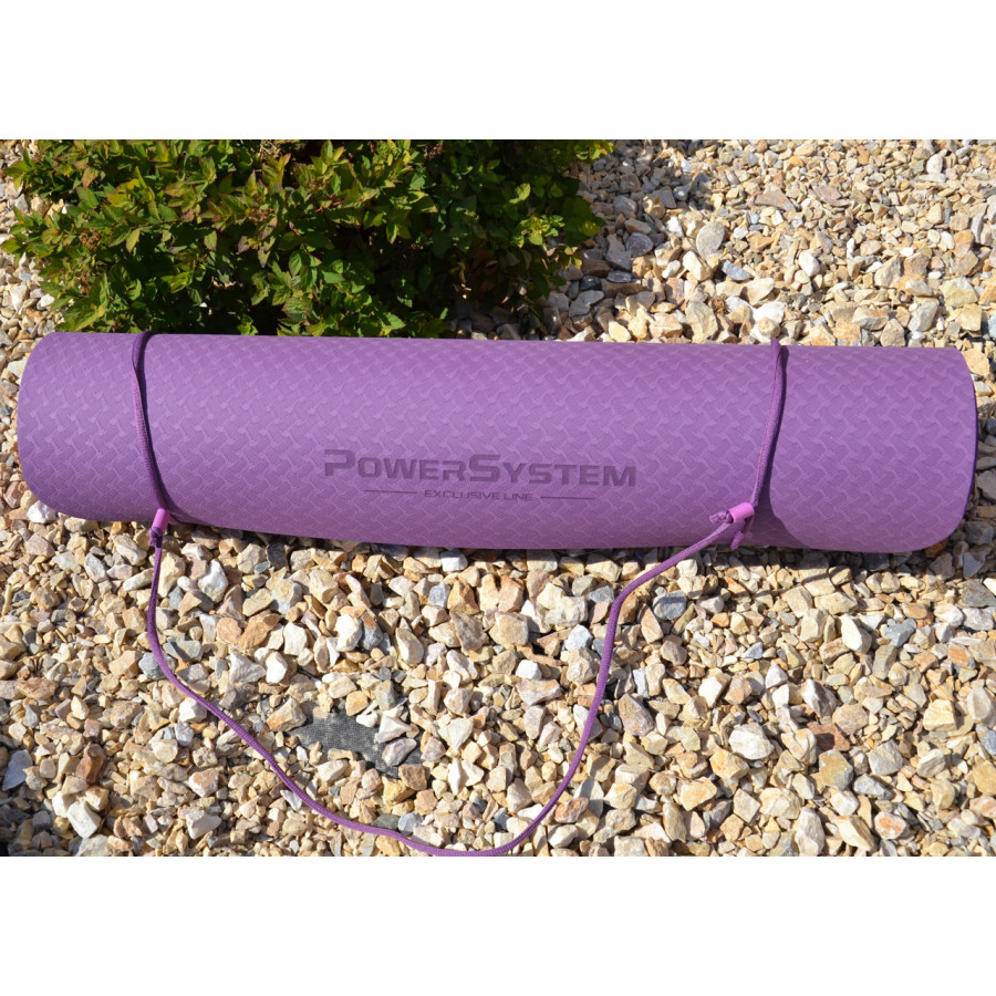 Килимок для йоги та фітнесу Power System PS-4060 TPE Yoga Mat Premium Purple (183х61х0.6)