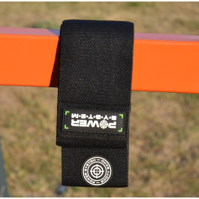 Тканева гумка для фітнесу та спорту Power System PS-4092 Booty Band LVL 2 Black/Green (d_80 см. навантаження 12-16кг.)