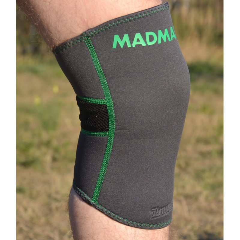 Наколінник MadMax MFA-294 Zahoprene Knee Support Dark Grey/Green (1шт.) M