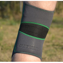 Наколінник MadMax MFA-294 Zahoprene Knee Support Dark Grey/Green (1шт.) M Наколінник MadMax MFA-294 Zahoprene Knee Support Dark Grey/Green (1шт.) M