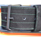 Пояс для важкої атлетики MadMax MFB-301 Suede Single Prong шкіряний Black/Green XXL