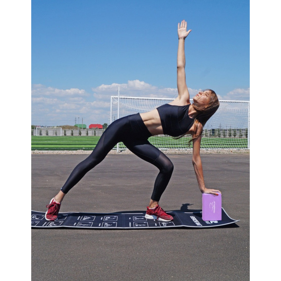 Блок для йоги PowerPlay 4006 Yoga Brick Фіолетовий