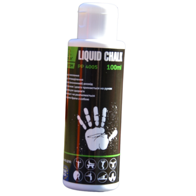 Магнезія спортивна рідка PowerPlay PP_4005 Liquid Chalk, Об'єм 100 мл, Пластикова пляшка