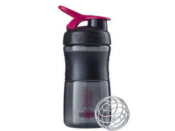 Шейкер спортивний (пляшка) BlenderBottle SportMixer Flip 20oz/590ml Black/Pink
