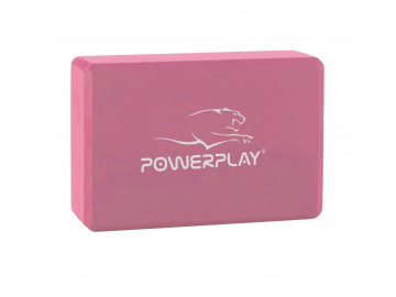 Блок для йоги PowerPlay 4006 Yoga Brick Рожевий
