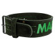 Пояс для важкої атлетики MadMax MFB-301 Suede Single Prong шкіряний Black/Green XXL