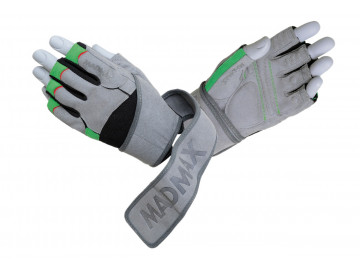 Рукавички для фітнесу MadMax MFG-860 Wild Grey/Green XL