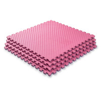 Мат-татами (Мат-пазл ласточкин хвост) WCG EVA 100х100х2 cm Розово-фиолетовый