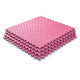Мат-татамі (Мат-пазл ластівчин хвіст) WCG EVA 100х100х2 cm Рожево-фіолетовий