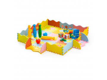 Детский коврик-пазл с бортиками Toys 30x30 WCG EVA - 25 частей