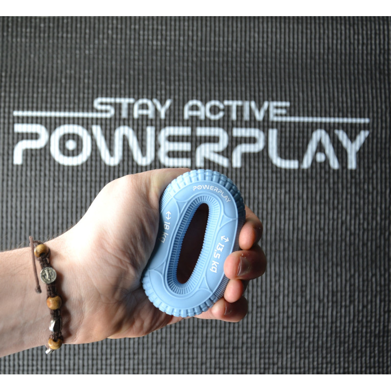 Еспандер кистьовий силіконовий PowerPlay PP-4330 Hand Grip Loops Light 13.5-18 кг. Блакитний