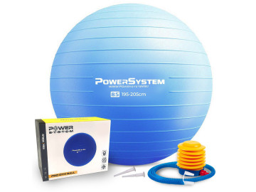 М'яч для фітнесу (фітбол) Power System PS-4018 Ø85 cm PRO Gymball Blue