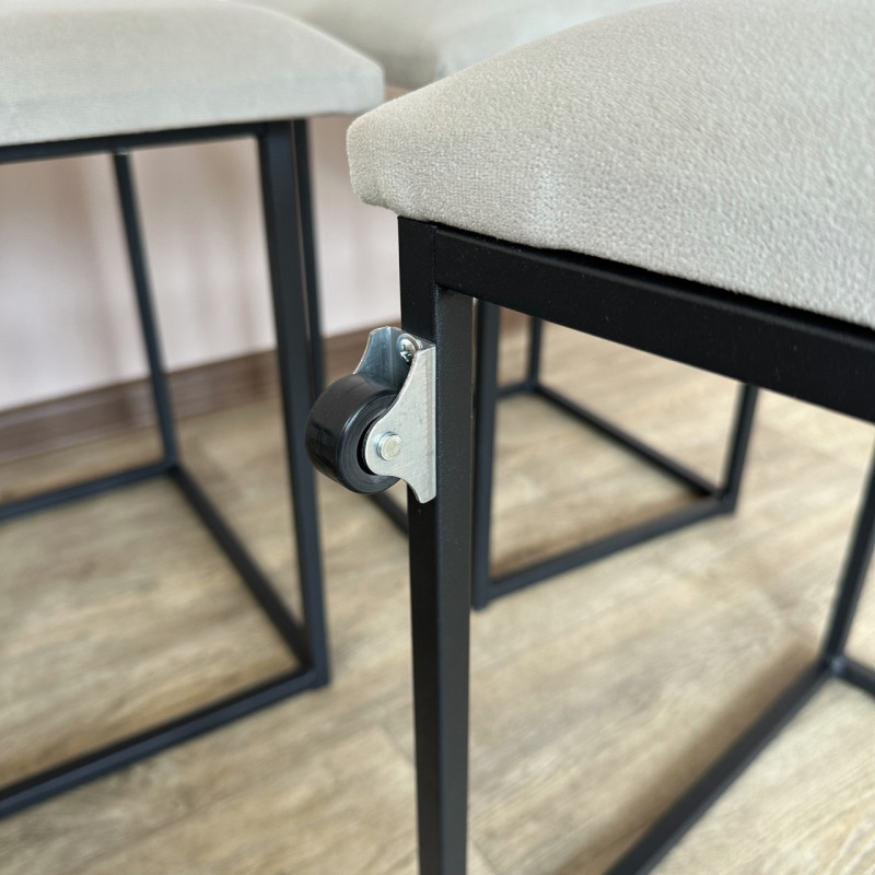 Пуф-трансформер 5в1 Остін-1 велюр світло-сірий 6-0-9005