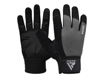 Рукавички для фітнесу RDX W1 Full Finger Plus Grey L