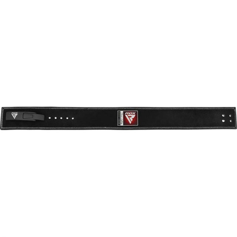 Пояс для важкої атлетики RDX 4 Pro Liver Buckle шкіряний Black Plus M