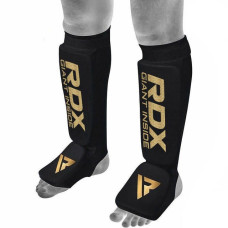 Защита голени и стопы RDX Shin Instep Foam Черный/Золотой XL