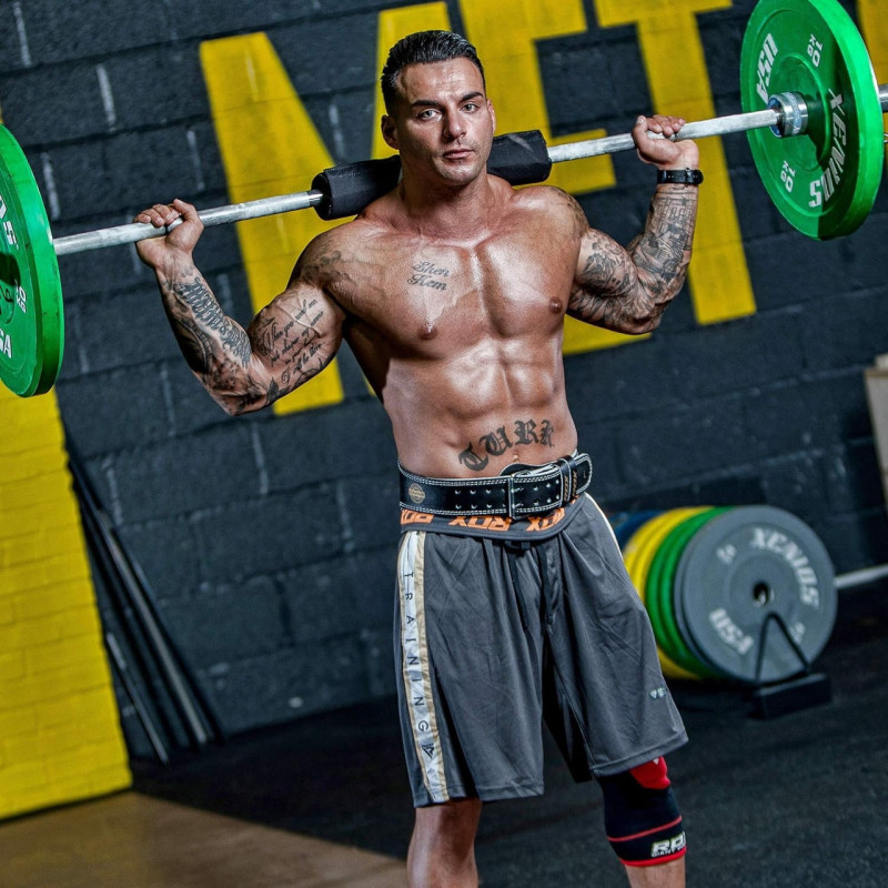 Накладка на гриф смягчающая RDX B2 Gym Bar Pad Sublimation White, Длина 40 см, Ширина 2,8 см, Нейлон, Cordura, Гелевая пена Shell Shock, Черно-белый