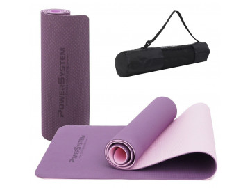 Килимок для йоги та фітнесу Power System PS-4060 TPE Yoga Mat Premium Purple (183х61х0.6)