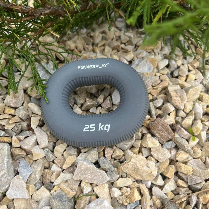 Еспандер кистьовий силіконовий PowerPlay PP-4336 Hand Grip Large 25 кг. Сірий
