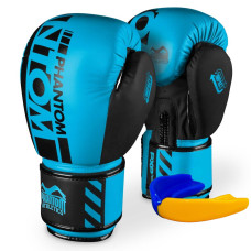 Боксерские перчатки Phantom APEX Neon Blue 10 унций