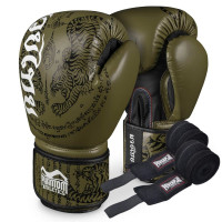 Перчатки для бокса Phantom Muay Thai Army 10 унций (Бинты 4м. )