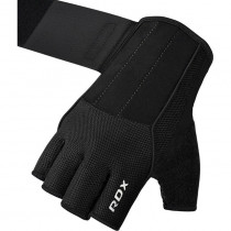 Рукавички для фітнесу RDX W3 BLACK WITH EVA PADDING-S Рукавички для фітнесу RDX W3 BLACK WITH EVA PADDING-S