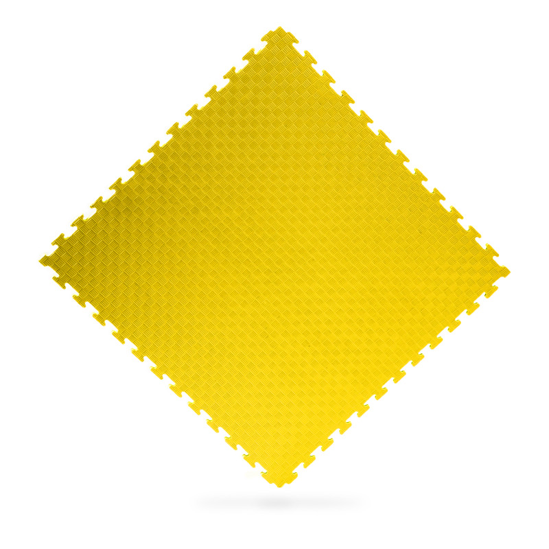 Мат-татами (Мат-пазл ласточкин хвост) WCG EVA 100х100х2 cm желто черный