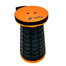 Телескопічне крісло WCG (похідний стілець) помаранчево-чорний