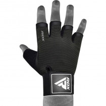 Рукавички для фітнесу RDX T2 Half Black PLUS-S Рукавички для фітнесу RDX T2 Half Black PLUS-S