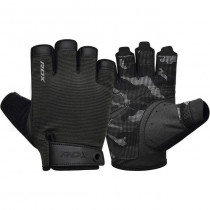 Рукавички для фітнесу RDX T2 Half Black PLUS-S Рукавички для фітнесу RDX T2 Half Black PLUS-S