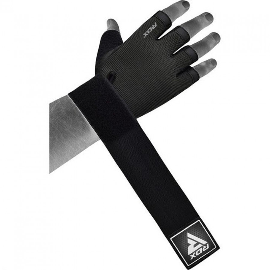 Рукавички для фітнесу RDX T2 Half Black PLUS-S