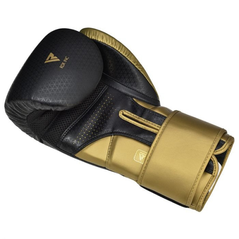 Боксерські рукавиці RDX MARK PRO SPARRING TRI LIRA 2 GOLDEN-12 унцій 