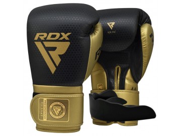 Боксерські рукавиці RDX MARK PRO SPARRING TRI LIRA 2 GOLDEN-12 унцій (капа в комплекті)